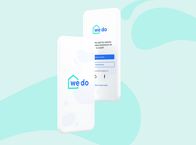 Mobile App - We Do app apple branding design graphic design house housework interface mobile ui user experience user interface ux
