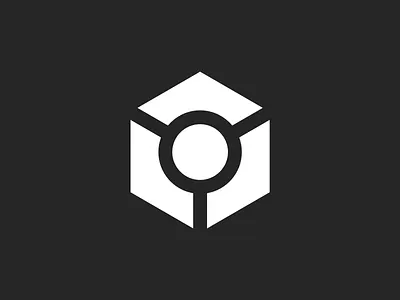 Boxhunt logo box branding crosshair flat geometric icon logo minimal target