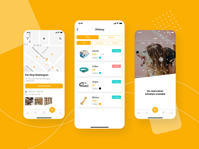 Pedoz - Pet Service App UI Kit app booking design pet search service shop ui ui design uiux ux xd design