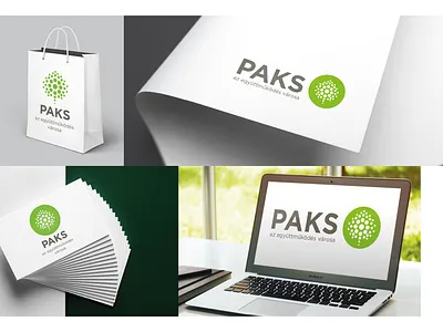 New emblem of the city of Paks branding design history logo vector webdesign