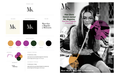 Ms. Magazine Rebrand brand design branding editorial design editorial illustration editorial layout magazine cover magazine design magazine illustration magazine layout publication design