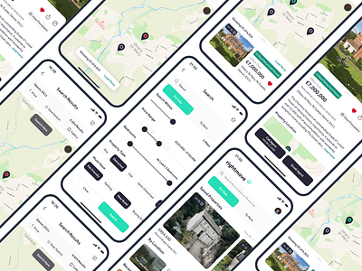 Rightmove - iOS Redesign app app design cards design form house houses ios app design properties property property search real estate rightmove ui