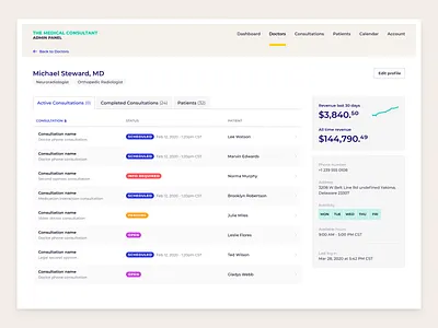 Doctor's page design details page doctors doctors app medical app medical design ui