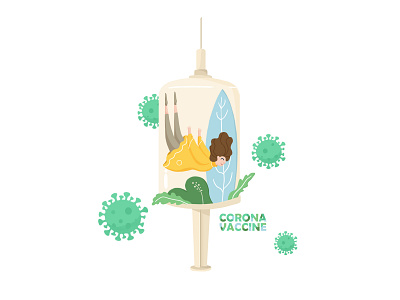 Corona Vaccine character characterdesign corona corona vaccine coronavirus debut illustraion life medical vaccine virus