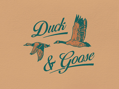 Duck & Goose adventure camping duck goose hunting illustration mallard mountains outdoors outdoorsman vintage