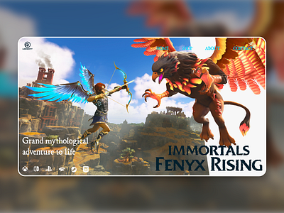 Immortals Fenyx Rising design graphicdesign interactivedesign productdesign ui visualdesign webdesign 그래픽디자인 디자인 시각디자인 웹디자인