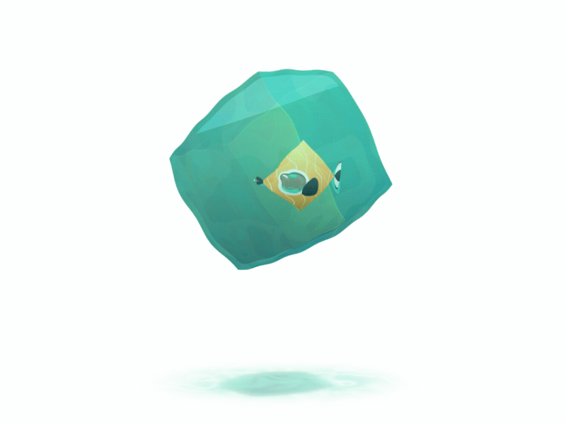 Fish Cube 2d ae after animation effects fish graphics illustration motion water