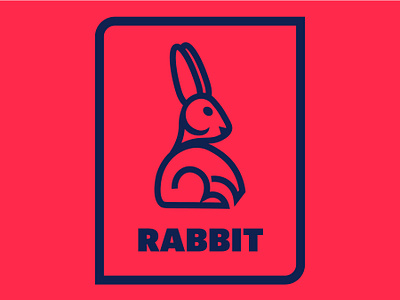 Rabbit animal animals badge badge design bunnies bunny bunny logo critter graphic design logo logo design mammal mammals mother nature nature rabbit sticker sticker design thicklines vector art