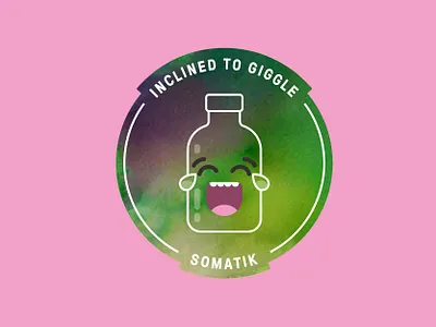 Stickers for Somatik bottle cbd packaging design good knife studio graphic design illustration sativa sticker tch watercolor watercolor illustration watercolour weed weed brand weed candy