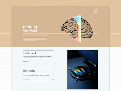 Neuralink — About about page about us colorful css css grid elon musk html layout neuralink responsive responsive website ui web web design web development website