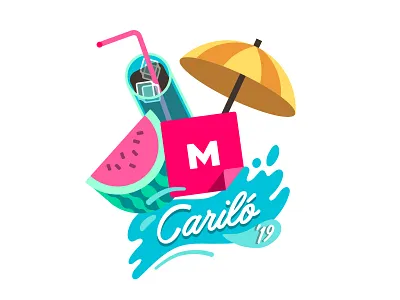 Mural Beach Retreat 2019 beach collaboration design thinking fernet fresh holidays illustration logo design logotype playful playful logo retreat sand splash summer sun surf surfer watermelon wave