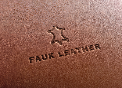 Fauk Leather Stamp branding design