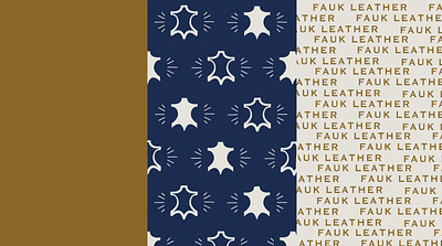 Fauk Leather Patterns branding design