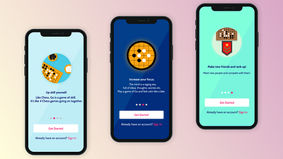 Game of GO - Onboarding shots onboarding onboarding screen onboarding ui