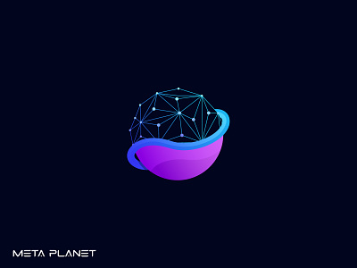 Metaverse Planet Logo brand identity branding logo logo design metaverse logo planet logo tech logo technology logo