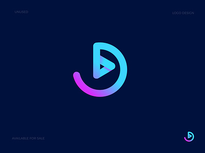 D with Play abstract agency branding agency logo app icon branding colorful dribbble best shot dribbble invite gradient letter d logo lettermark logo logo collection logo mark logo typography logotype minimalist logo play icon ux vector