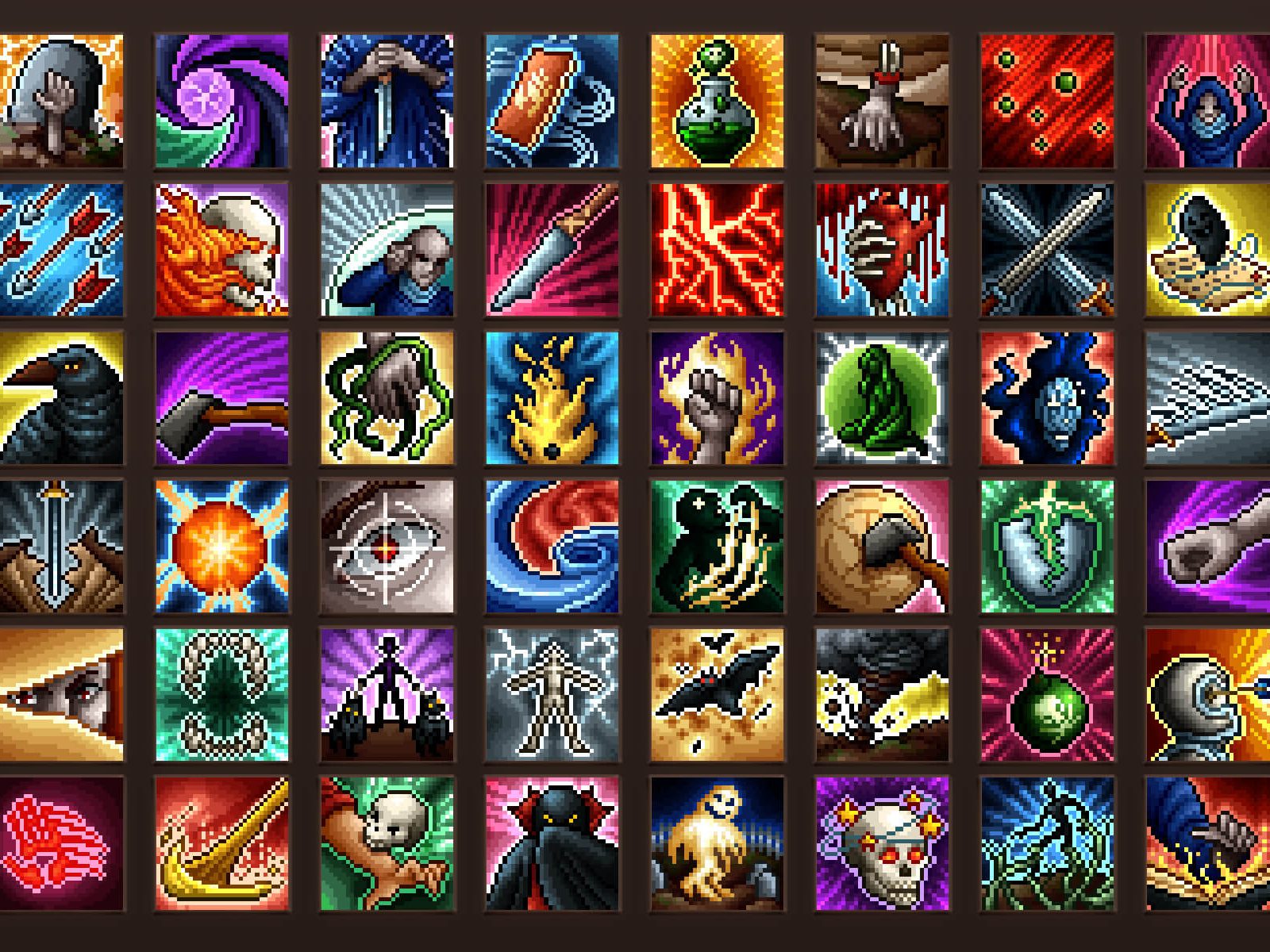 Necromancer Skill Pixel Art Icons by 2D Game Assets on Dribbble