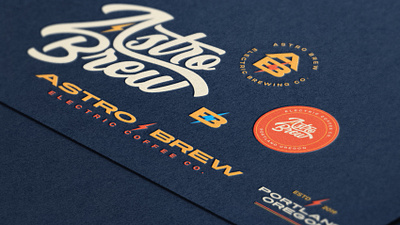 Astro Brew Brand Identity brand identity branding branding design coffee coffee branding color design flat font graphic design icon icon design iconography logo type