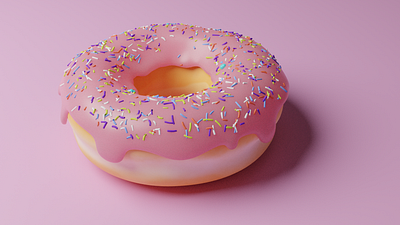 My First 3D Donut 3d cute design illustration