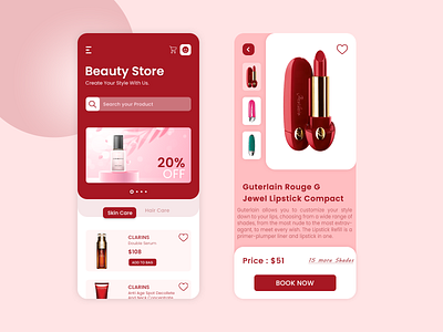 Beauty Store App app design app development beauty and wellness app beauty app beauty store app cosmetics app ecommerce app mobile app design mobile app development company on demand app development on demand beauty store online cosmetics store ui uiux uiux design ux