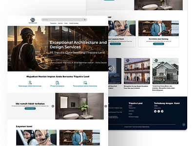 Triputra Land - Architecture Design Landing Page branding graphic design ui