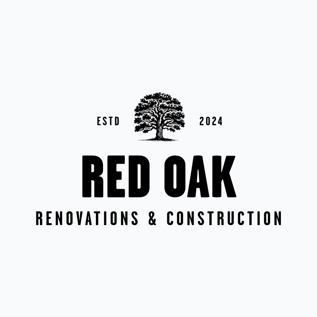 Red Oak Renovations & Construction: Brand Identity branding graphic design logo