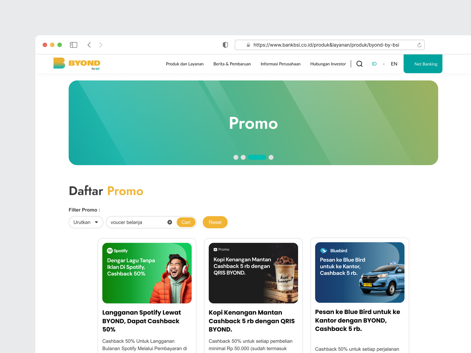 Example of Landing Page Design