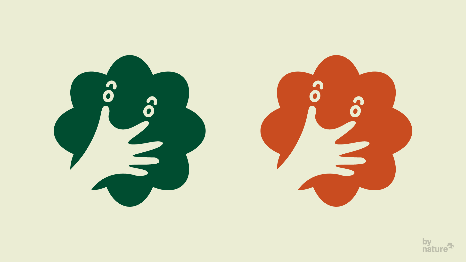 bynature adorable brand identity branding cute food food branding green logo logo design minimalism minimalist nature orange organic visual identity