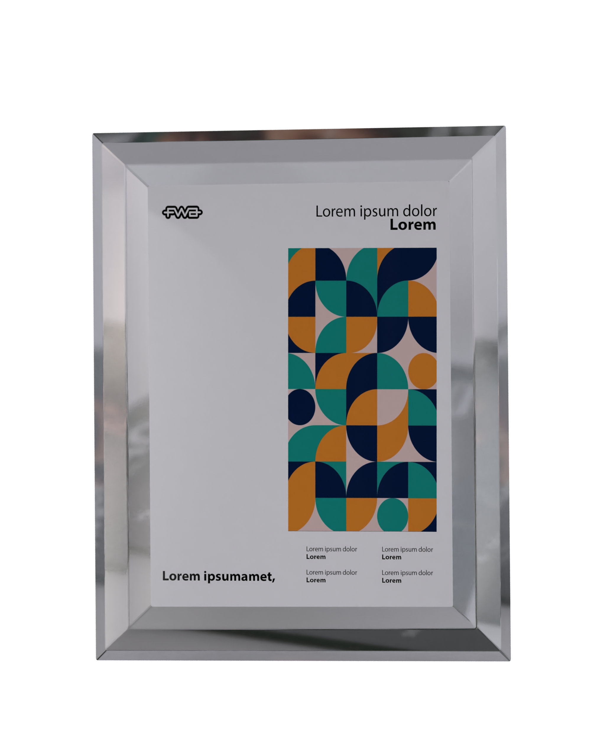 FWA mockup - Glass frame 3d 3dmotion animation awards branding frame fwa glassmorphism logo motion graphics ui