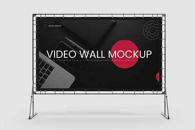 Video Wall Mockup poster