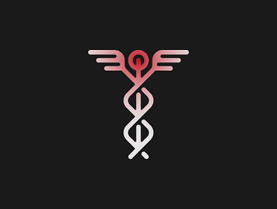 Caduceus design graphic design logo vector