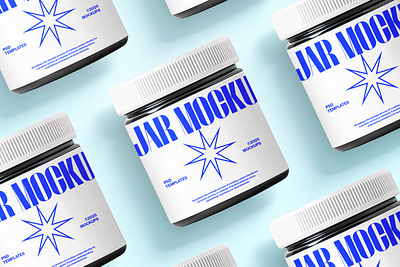 Isometric Jar Mockup skincare