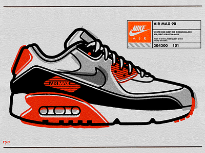Nike Air Max 90 branding design graphic design graphic design illustration logo typography vector