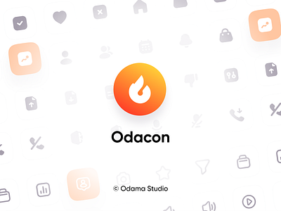 Odacon - Odama Icons 🔥 icon icon design icon set icons illustration illustrator mobile mobile app mobile app design mobile apps mobile design mobile ui product design ui ui ux ui design ux ux design website website design