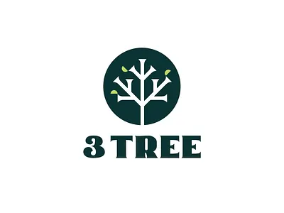 3 Tree 3 brand branding environment growth habit icon identity illustration leaf leaves logo logotype small business social enterprise startup sustainabilty three trees vector