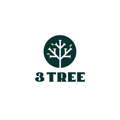 3 Tree 3 brand branding environment growth habit icon identity illustration leaf leaves logo logotype small business social enterprise startup sustainabilty three trees vector