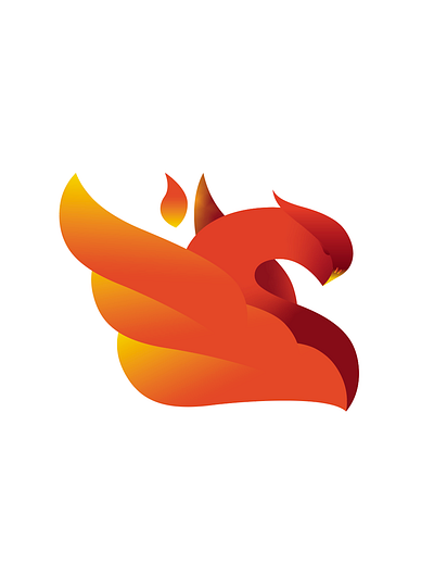 Phoenix S 4fun animals illustration logo design