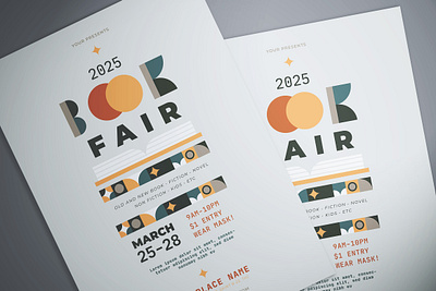 Book Fair Flyer book fair design flyer flyer template illustration print template print templates template ykzr