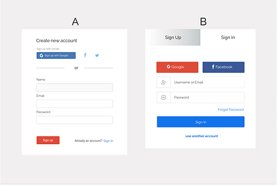 Sign In forms design ui ux ui design uidesign