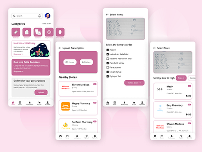 Pharmacy Price Compare App app delivery app design health health app health care healthcare healthy medicine medicine app medicine delivery pharma pharmaceutical pharmaceuticals pharmacy price price compare pricing page ui ux