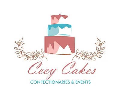 ceecy cakes jpeg branding cake logo design logo