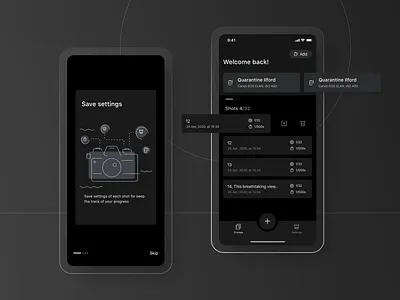Afilm - Dark mode dark mode dark theme list view mobile app mobile design ui uxui