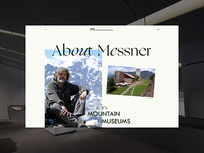 Messner Mountain Museum ― New Website '21. About animation branding design minimal photoshop typography ui ux web website