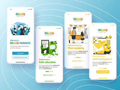 Parent App - Onboarding app design interfaces parents student work ux uxdesign