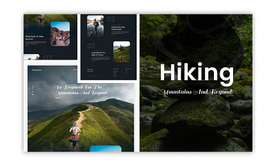 Hiking-website design design earth hiking life love nature photography traveling ui xd design