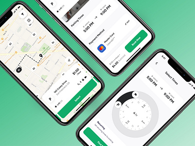 Parking App UI app design ios parking parking app ui ux