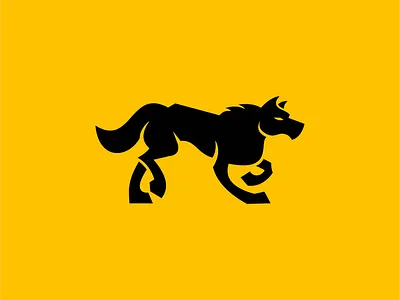 The Big Bad Wolf animal branding creative design emblem flat geometric graphic icon illustration logo mark modern sale unique vector wild wolf