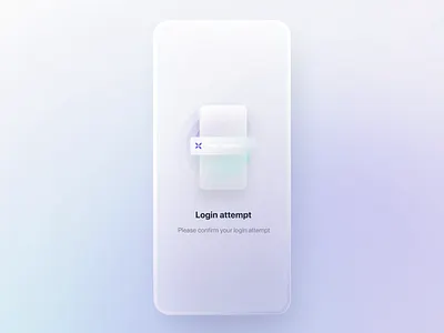 Qonto - Login Validation (Animation concept) glassmorphic interaction interface interface design login mobile animation mobile interaction mobile interface mobile login neumorphic neumorphism onboarding skeuomorph ui ui mobile ui trend valentin salmon