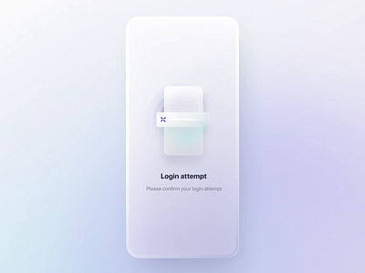 Qonto - Login Validation (Animation concept) glassmorphic interaction interface interface design login mobile animation mobile interaction mobile interface mobile login neumorphic neumorphism onboarding skeuomorph ui ui mobile ui trend valentin salmon