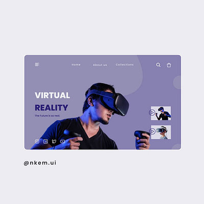 VIRTUAL REALITY UI DESIGN 2 branding design graphic design minimal ui uidesign uiux ux virtual virtual reality virtualreality web website